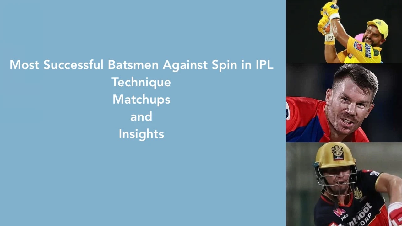 Most Successful Batsmen Against Spin in IPL Technique Matchups and Insights
